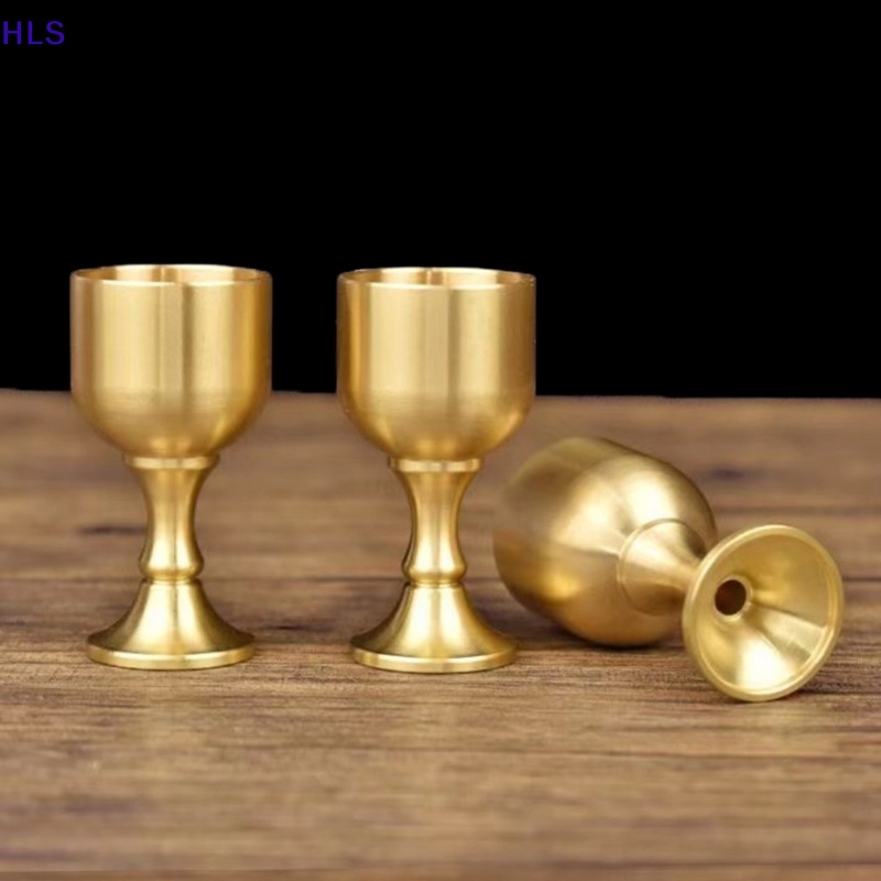 [HLS] Cốc Mini Bằng Đồng Thau Đánh Bóng Bề Mặt Gương Đánh Bóng Cá Nhân Cổ Điển Trang Trí Nhà Cửa