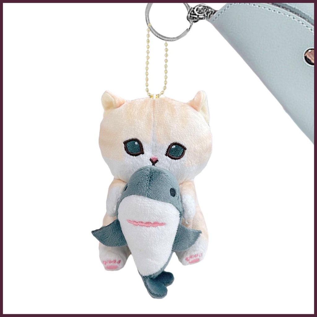 Móc Khóa Hình Cá Mập Nhồi Bông Hoạt Hình Dễ Thương