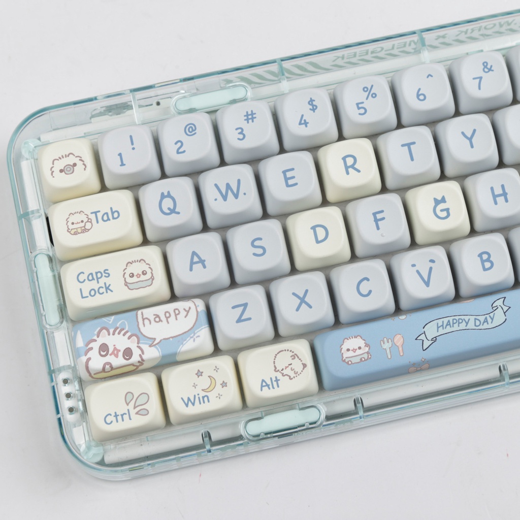 144 Phím Mèo Con Keycaps MOA Profile Mèo Anime PBT Dye Sub Cơ Keycap | BigBuy360 - bigbuy360.vn