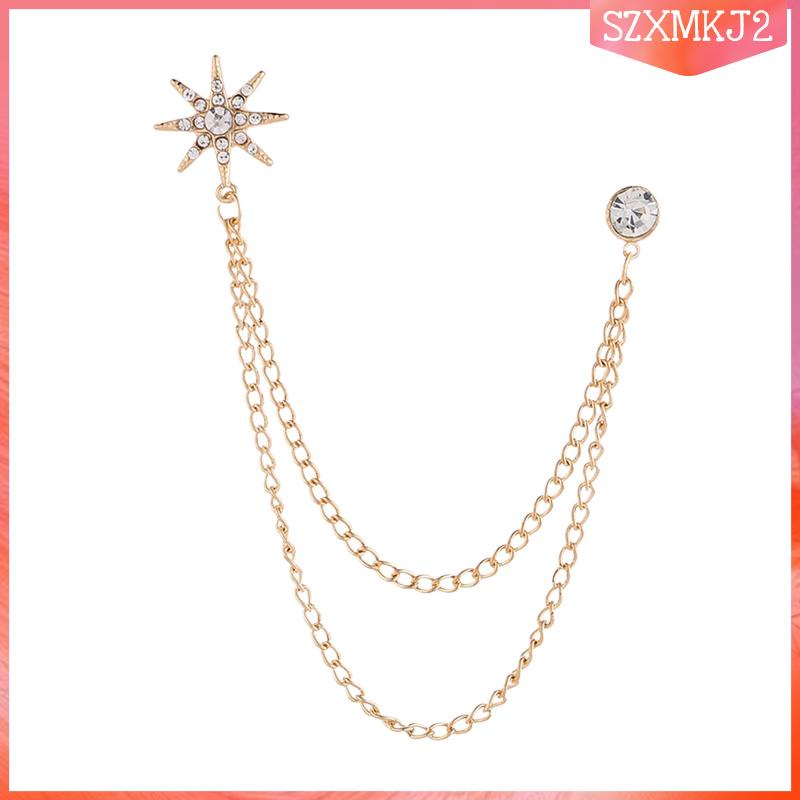 Trâm Cài Áo Hình Bông Tuyết Phong Cách Retro Cho Nam