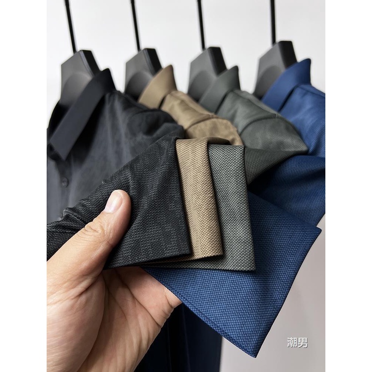 Áo Thun polo Tay Ngắn Màu Trơn Phong Cách Âu Mỹ Thời Trang Mùa Hè Cho Nam