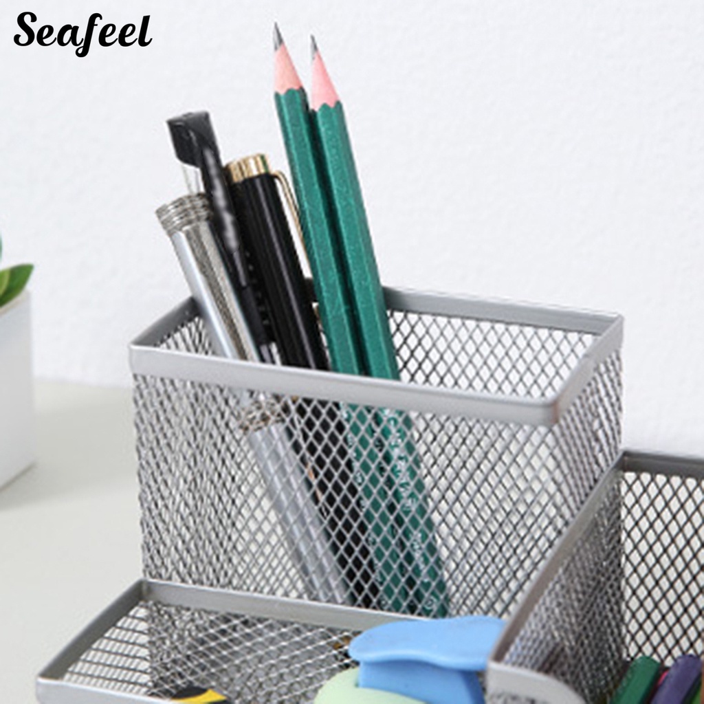 Giá Đỡ Bút Chì Dạng Lưới Hai Đường Viền Có Thể Tái Sử Dụng
