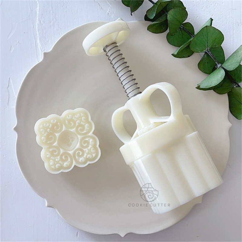 Comereally Bộ Khuôn Làm Bánh Trung Thu Hình Vuông diy