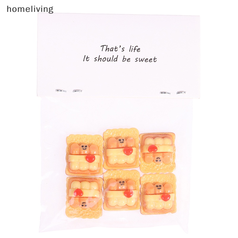 Set 6 Mô Hình Bánh Mì Tỉ Lệ 1: 12 Dùng Để Trang Trí Nhà Búp Bê