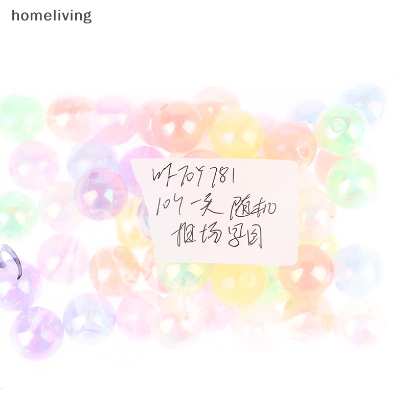 Set 10 Hạt Nhựa Acrylic 16mm Phát Quang Đẹp Mắt Dùng Làm Trang Sức Tiện Dụng