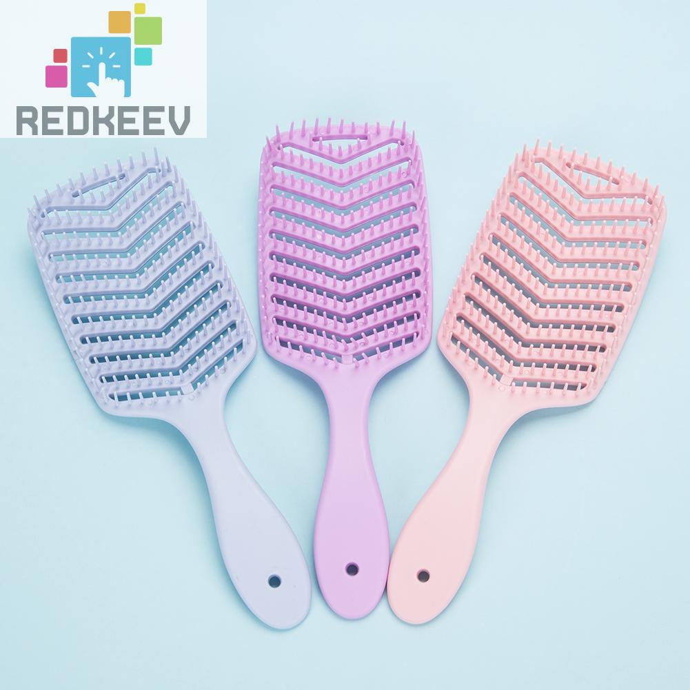 Lược Chải Tóc Hình Chữ V Chống Mòn Thiết Kế Rỗng Chuyên Dụng Cho Salon