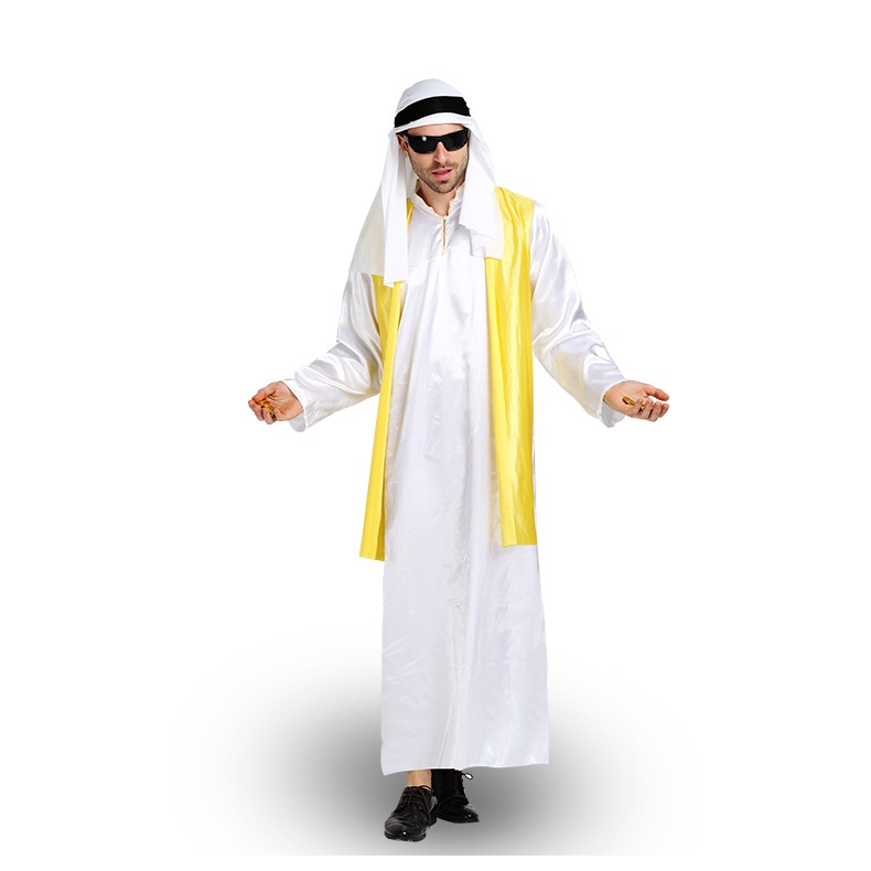 Trang Phục Hóa Trang Hoàng Tử Dubai Phong Cách Âu Mỹ Cho Nam