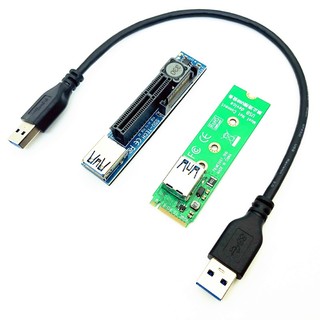Pcie riser m-key nvme m.2 to pci express x4 graphics cards riser 30cm cáp usb pcie extender port extension adapter cáp riser