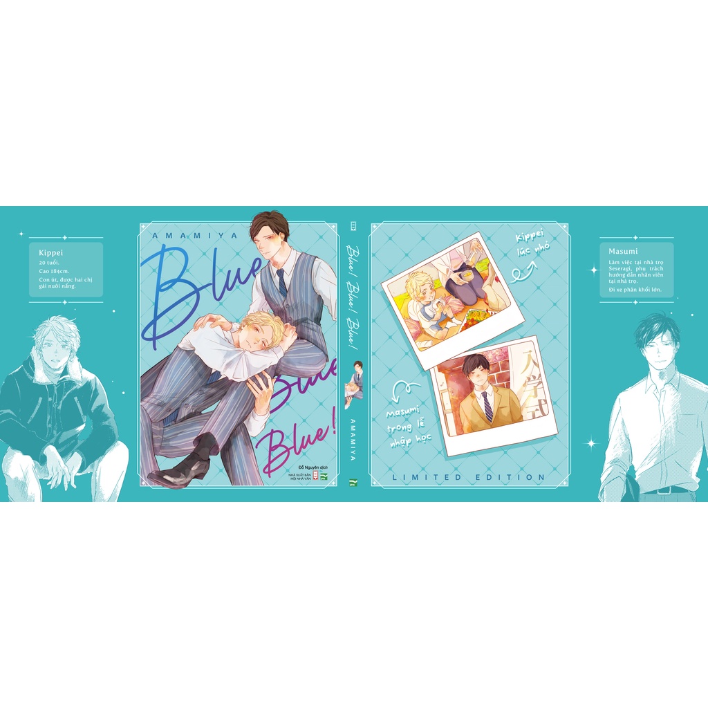 Sách  Blue! Blue! Blue! - Bản Sưu Tầm - Tặng Kèm Bìa 2 Mặt + Móc Khóa Acrylic + Leaflet