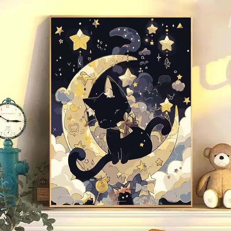 Tranh Sơn Dầu Kỹ Thuật Số BP2 40 * 50cm Tự Làm Họa Tiết Động Vật Nhỏ Xinh Trang Trí Phòng Khách / Phòng Ngủ