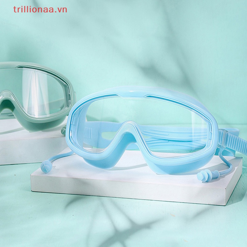 Kính Bơi Chuyên Nghiệp Gọng Lớn Bằng Silicon Mềm Chống Nước Chống Sương Mù Cho Nam Và Nữ