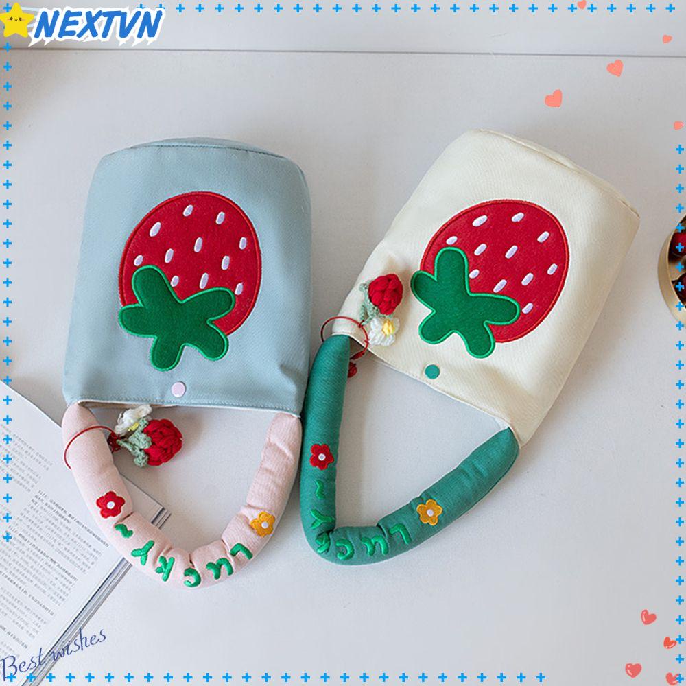 Túi Xách Bucket Họa Tiết Hoa Dễ Thương Cho Nữ