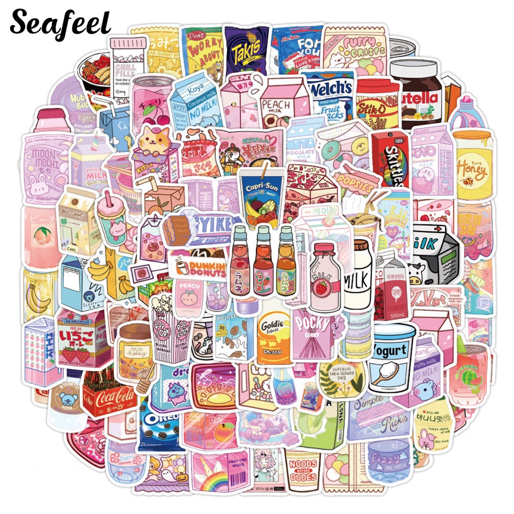 Set 100 Sticker Hoạt Hình Dán Đa Năng