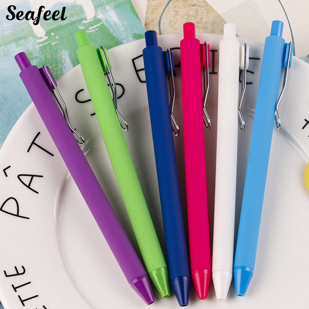 Set 2 Bút Bi Dạng Nhấn Siêu Nhẹ Nhanh Khô Tiện Dụng Chất Lượng Cao