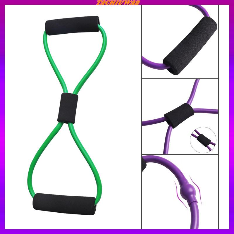 Dây Kéo Kháng Lực Hình Số 8 Hỗ Trợ Luyện Tập Cơ Chân Vai Lưng / Chân / Yoga / Gym