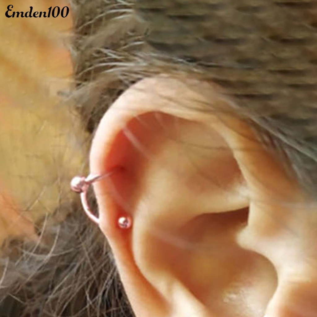 Set 5 Khuyên Mũi Bằng Thép Không Gỉ Đính Đá Thời Trang