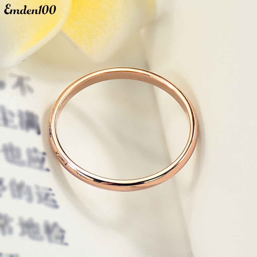 Nhẫn Cặp Bằng Thép Titan Tinh Tế Đa Năng