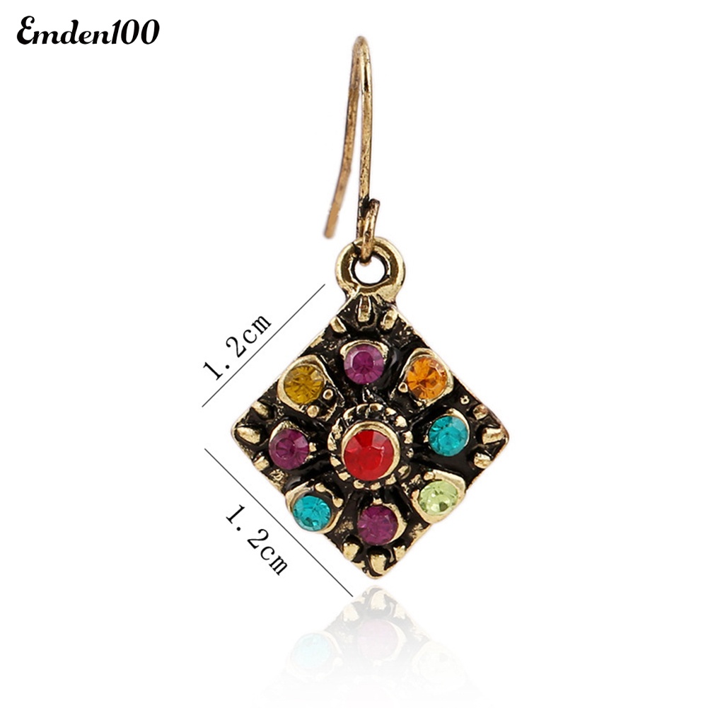 Bông Tai Đính Đá Thời Trang Nữ Tính