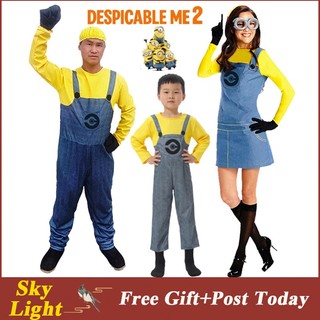 Bộ Áo Liền Quần Hóa Trang Minion Nhân Dịp Halloween Cho Bé