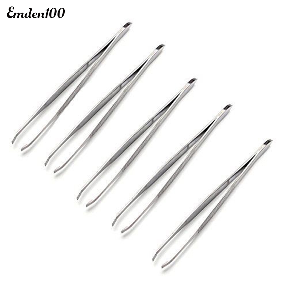 Bộ 5 Nhíp Nhổ Lông Mày Bằng Thép Không Gỉ