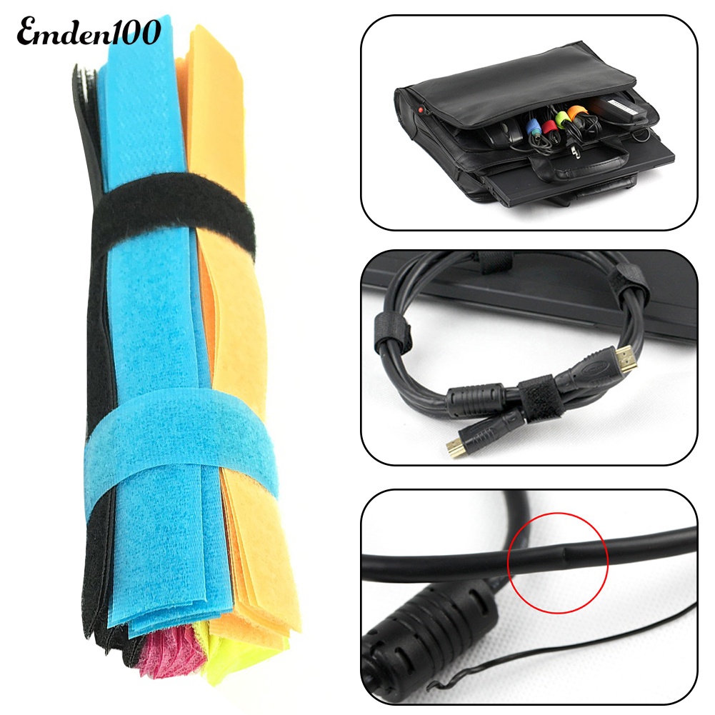 Bộ 50 Dây Buộc Dây Cáp Có Thể Tái Sử Dụng Nhiều Lần Tiện Lợi