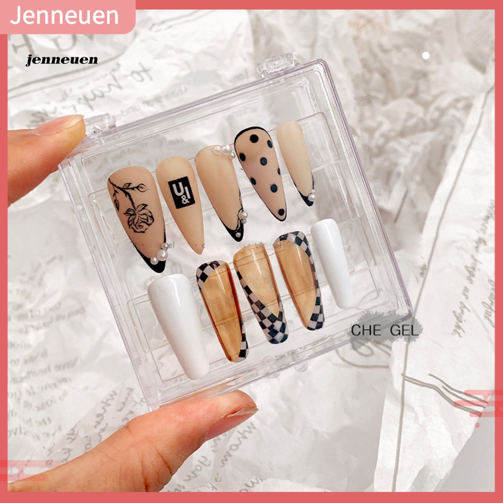 Set 3 Hộp Trong Suốt Trưng Bày Móng Tay Giả Chuyên Nghiệp