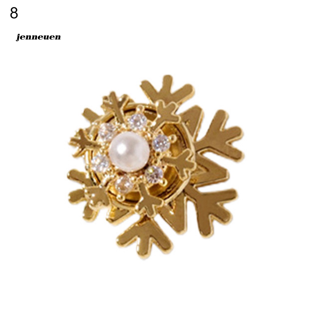 Đá Zirconia Hình Bông Tuyết Trang Trí Móng Tay DIY Mừng Năm Mới