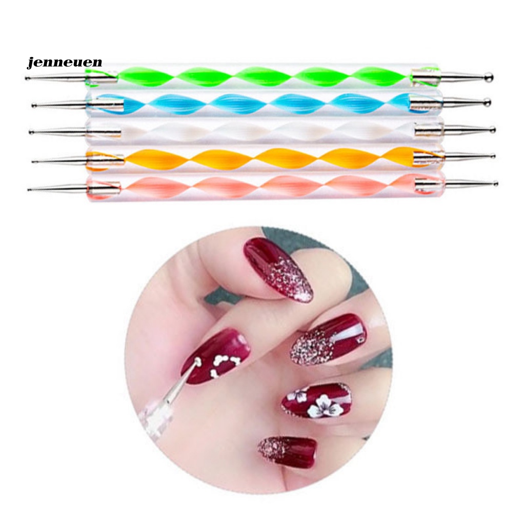 Set 5 Bút Vẽ Trang Trí Móng Nghệ Thuật Hai Đầu Tiện Dụng