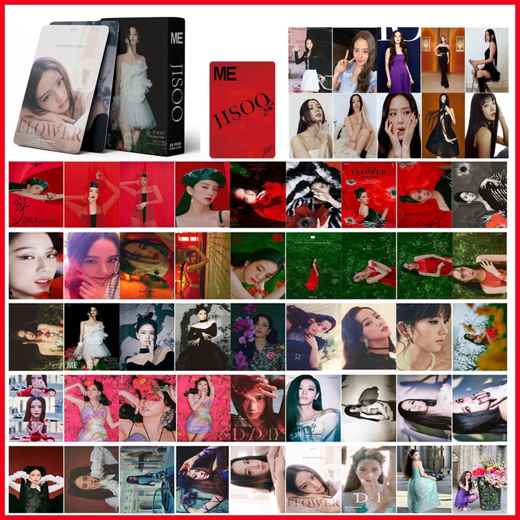 Set 55 Tấm Thẻ Ảnh Lomo Hình Nhóm Nhạc Kim Jisoo