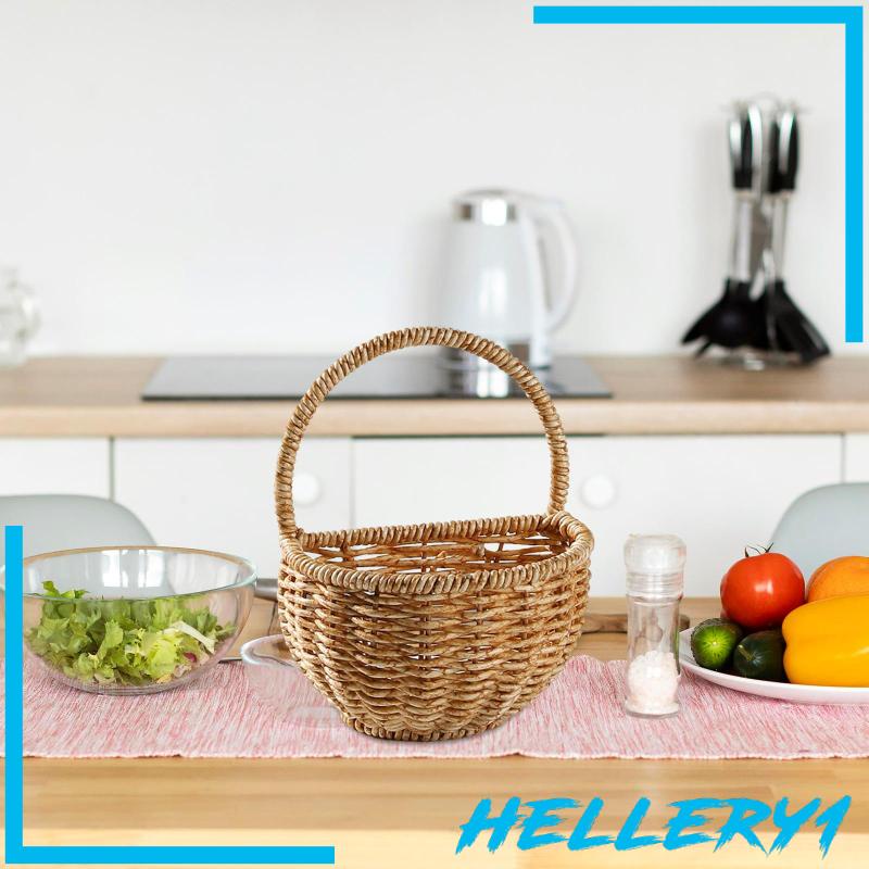 Giỏ Đựng Trái Cây Dạng Treo Có Tay Cầm Tiện Lợi Dành Cho Nhà Bếp / Phòng Tắm