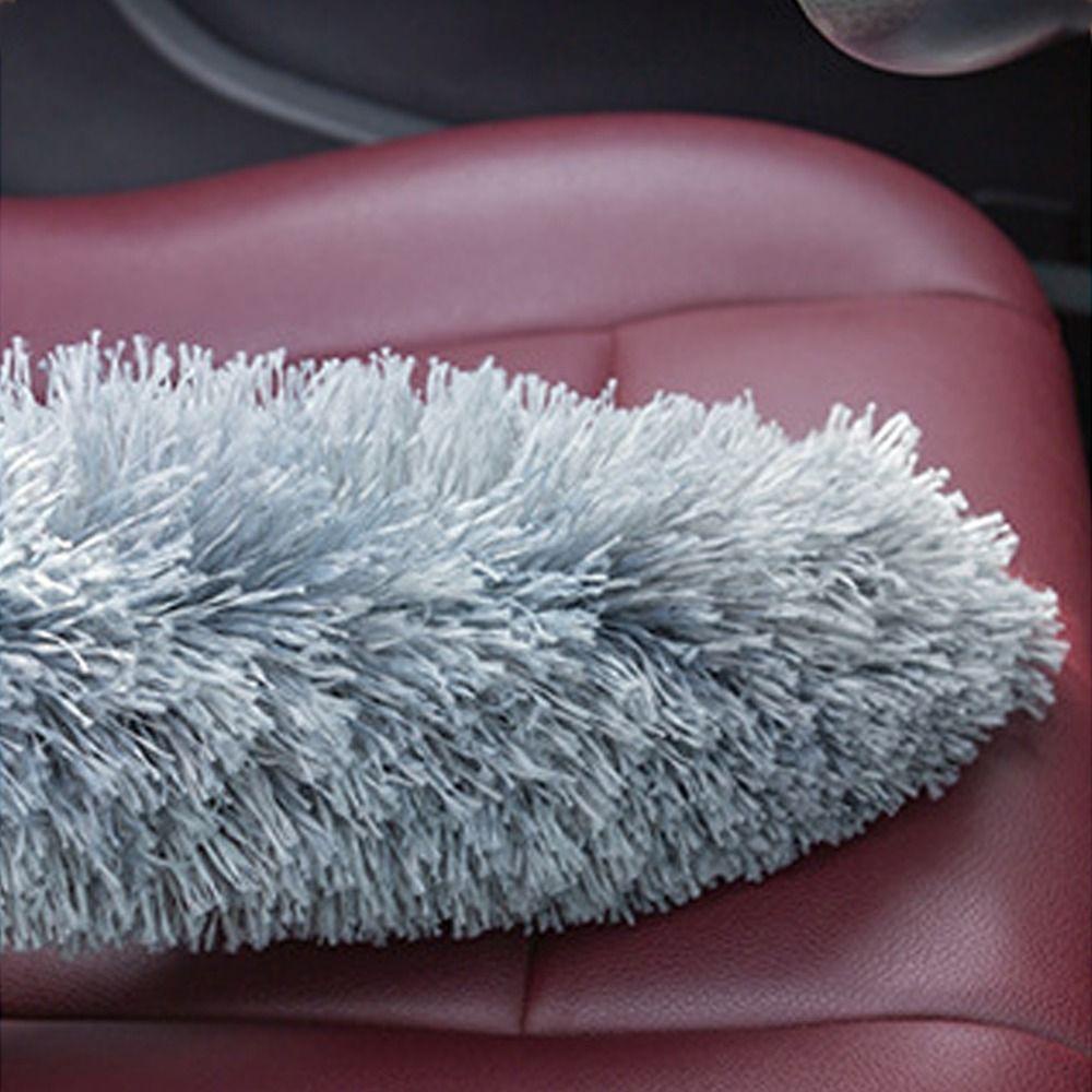 YIYU Chổi quét bụi, tay cầm bằng gỗ máy hút bụi linh hoạt, multi-purpose anti static not shedding fluffy microfiber duster car