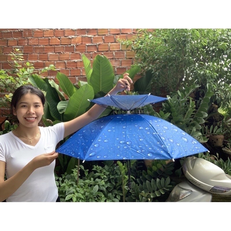 Mũ ô đội đầu 2 tầng hàng loại 1 che mưa, che nắng,đi làm đồng , đi câu cá, đi dã ngoại ANam-Fishing