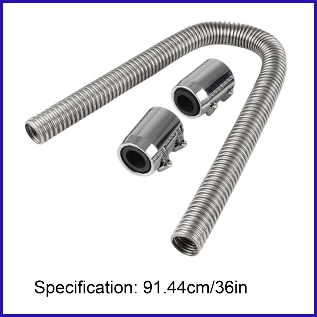 Bộ Ống Tản Nhiệt Động Cơ Xe Hơi Bằng Thép Không Gỉ Mềm Mại 24in 36in 48in Romvn