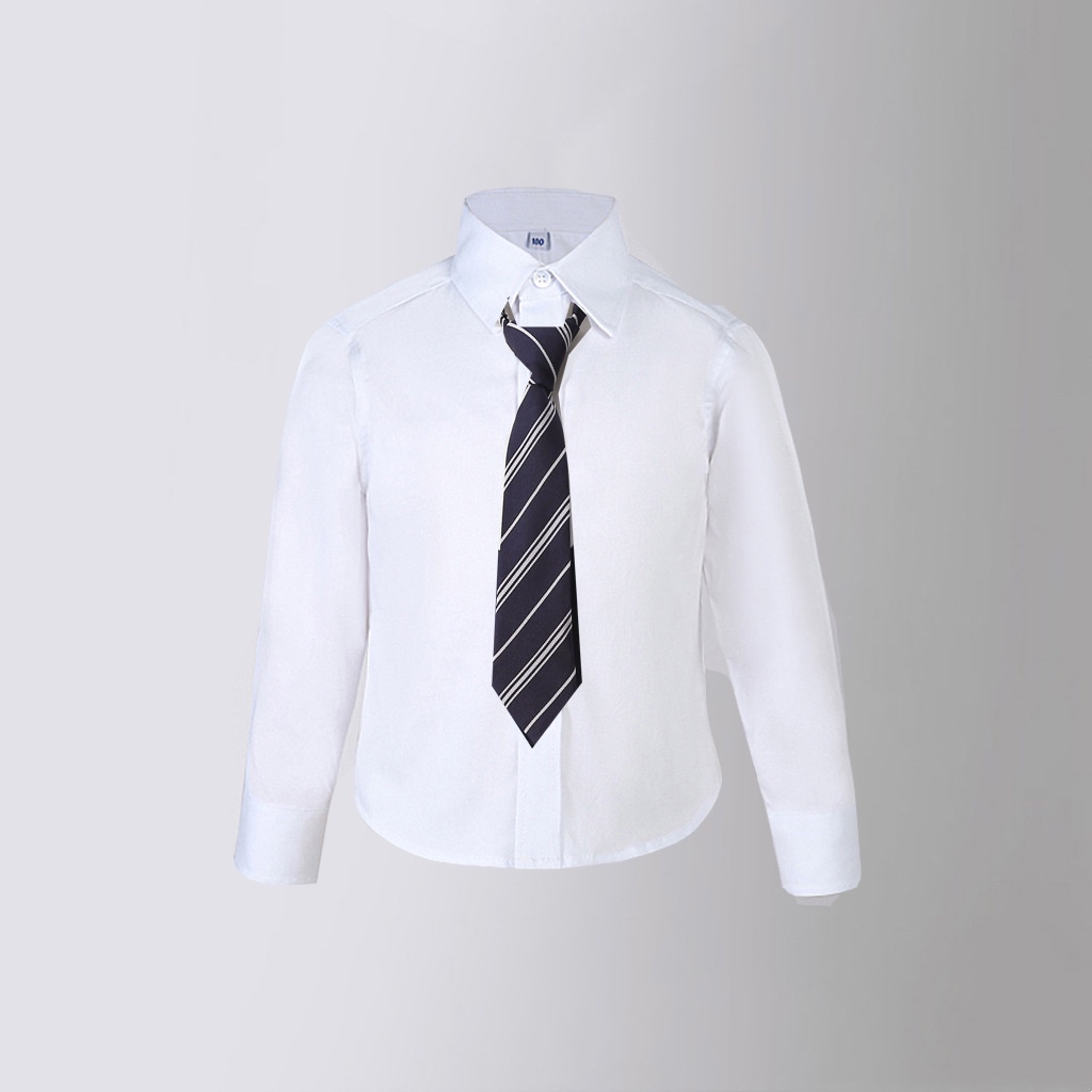 Set Áo Sơ Mi Trắng + Chân Váy Xếp Ly Thời Trang Mùa Thu Phong Cách Hàn Quốc Mới Cho Bé Gái