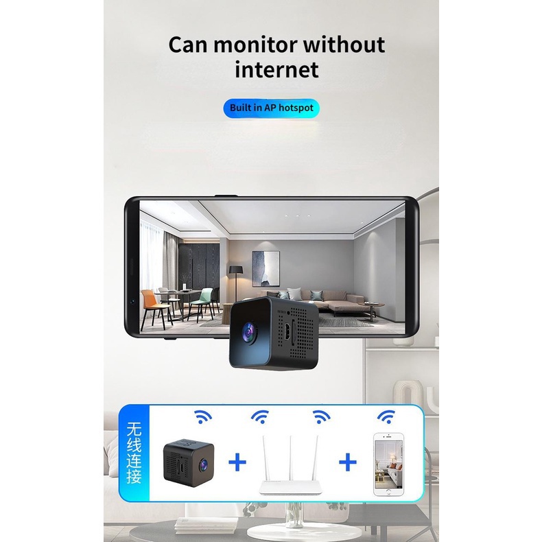 Camera An Ninh Thông Minh X1 Kết Nối WiFi Hỗ Trợ Tầm Nhìn Ban Đêm