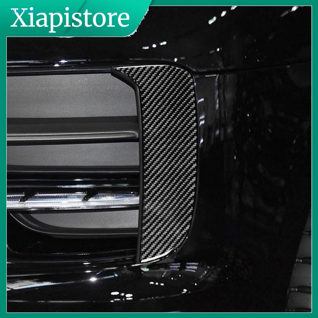 1 Cặp Miếng Dán Viền Đèn Sương Mù Bằng Sợi Carbon Cho Xe Porsche Macan-Cayenne 18-21 L / R Drive