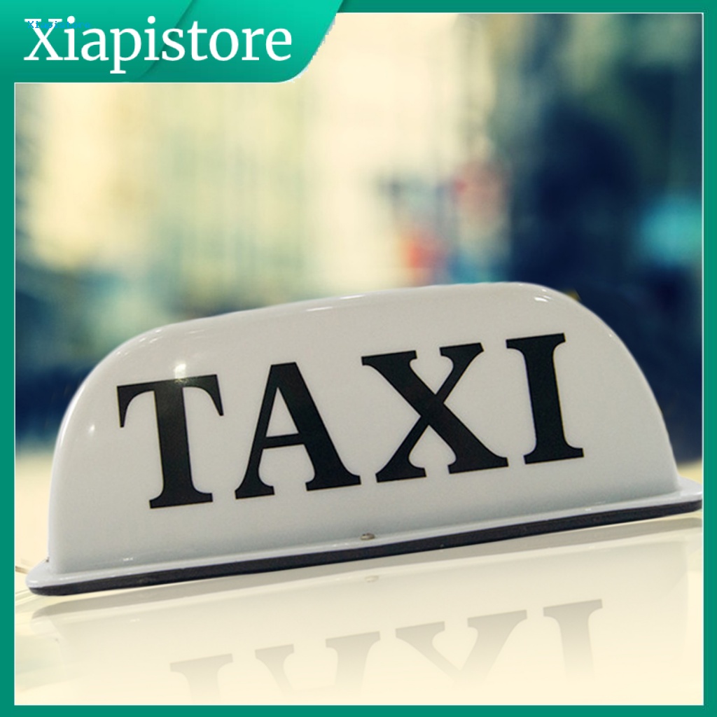 Biển Hiệu Taxi 12V Có Nam Châm Gắn Nóc Xe Hơi Chống Thấm Nước