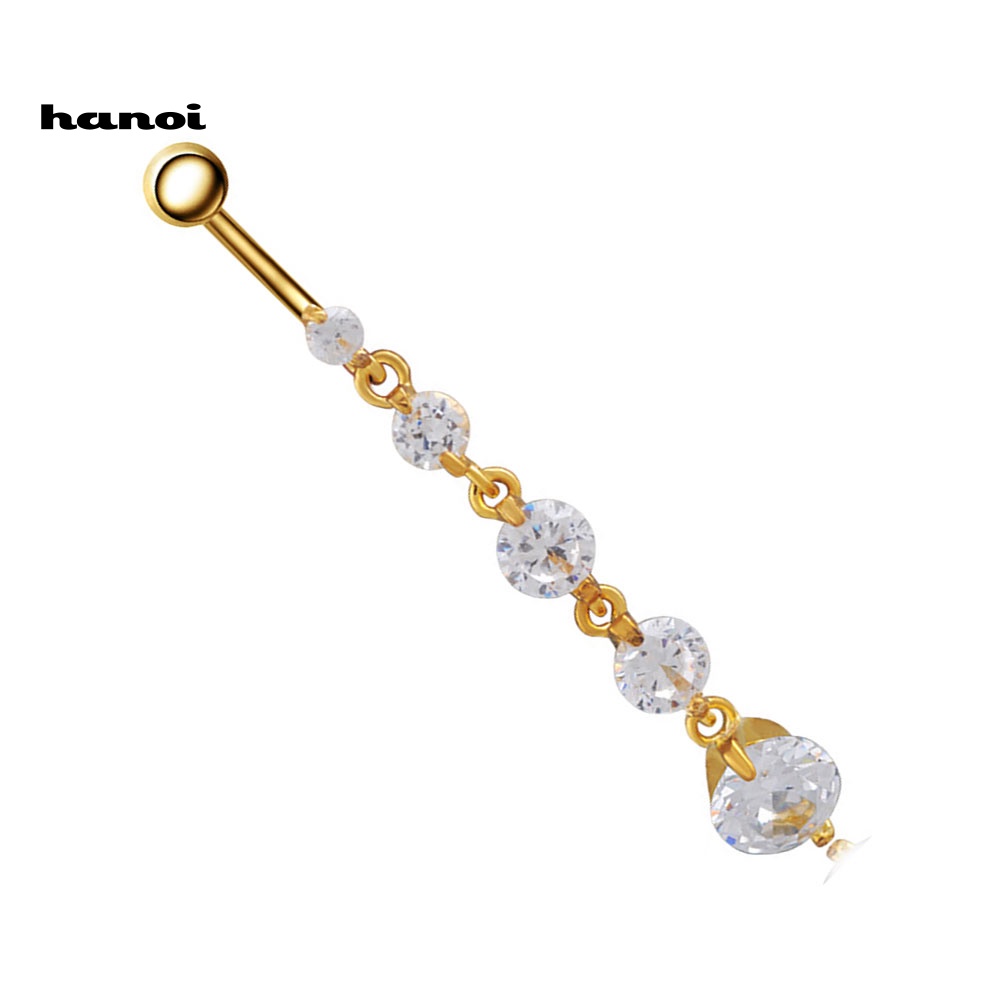 Khuyên Rốn Dáng Dài Đính Đá Quyến Rũ Cho Nữ