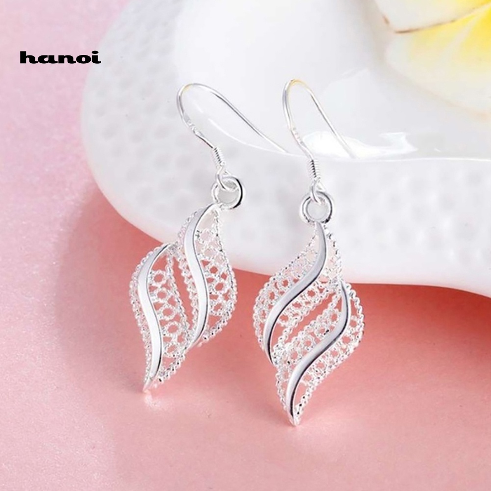 Đôi Khuyên Tai Kim Loại Thiết Kế Vintage Cho Nữ