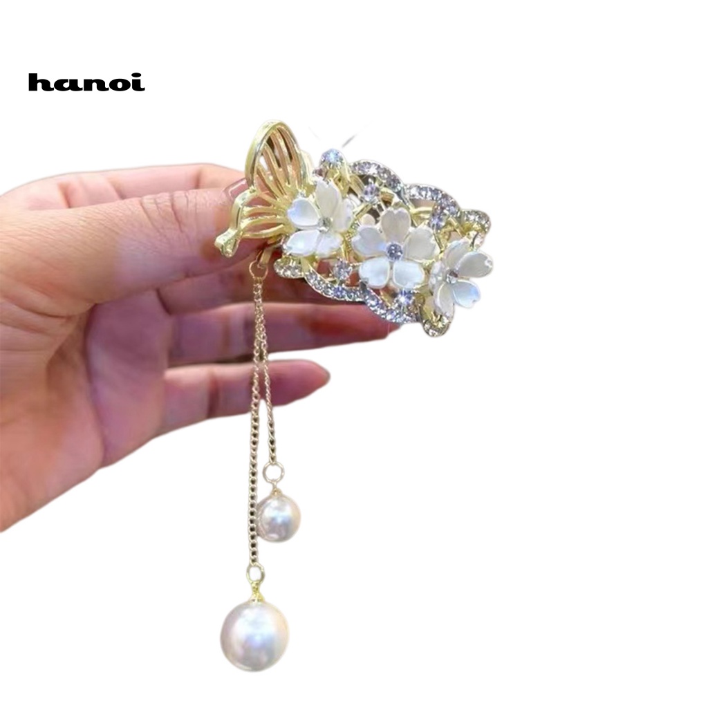 Kẹp Tóc Càng Cua Đính Đá Lấp Lánh Chống Trượt Trang Trí Tóc Đuôi Ngựa