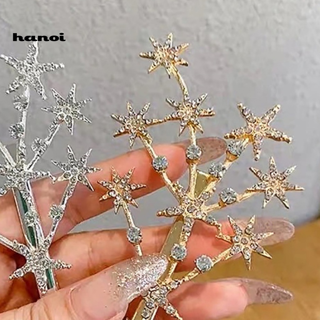 Kẹp Tóc Hình Ngôi Sao Đính Đá Nhiều Màu Sắc Thời Trang Cho Nữ