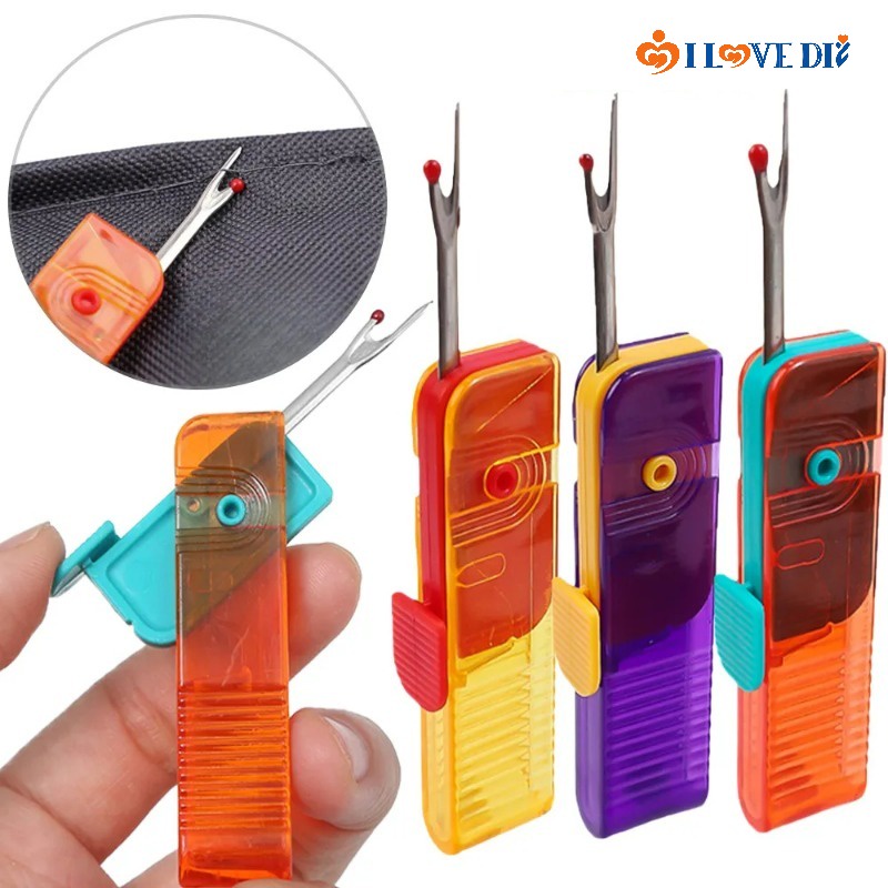 Dụng Cụ Tháo Chỉ May Vá Bằng Thép Không Gỉ Tay Cầm Nhựa Nhiều Màu Sắc