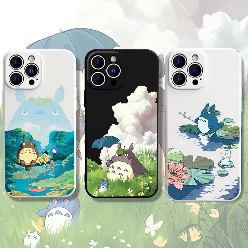 Ốp Điện Thoại In Hoạt Hình Totoro Cho IPhone 6 6S 11 7 8 Se 2020 X XR XS Plus 12 13 14 PRO mini MAX