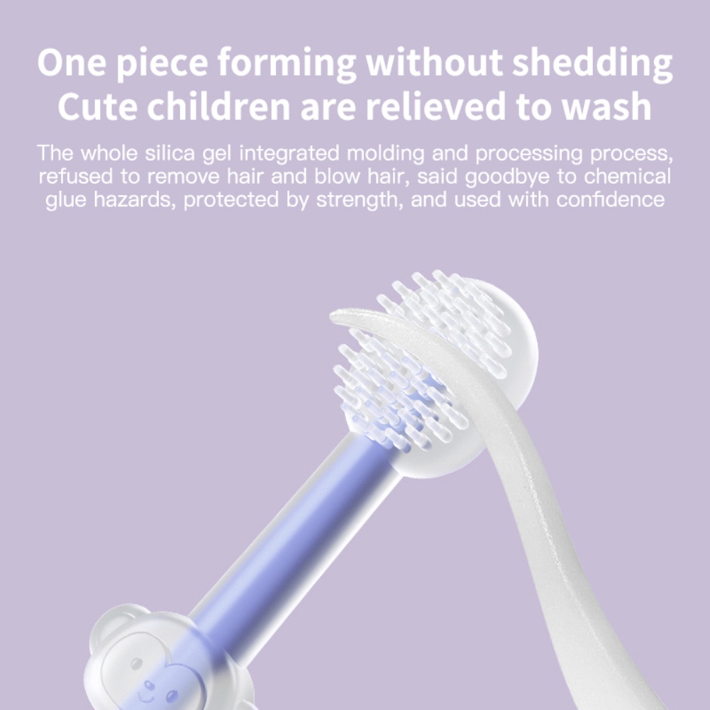 Sét rơ lưỡi 3 chi tiết - Bàn Chải Đánh Răng Silicone cho bé
