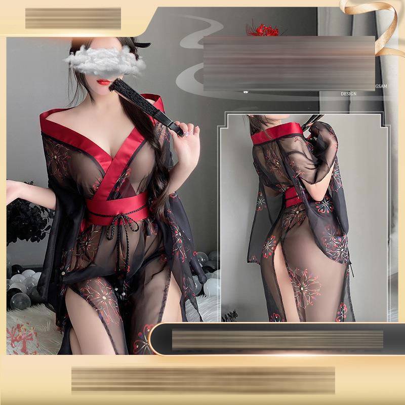 Bộ Đồ Lót Hóa Trang Kiểu Kimono Nhật Bản Phối Ren Quyến Rũ Cho Nữ