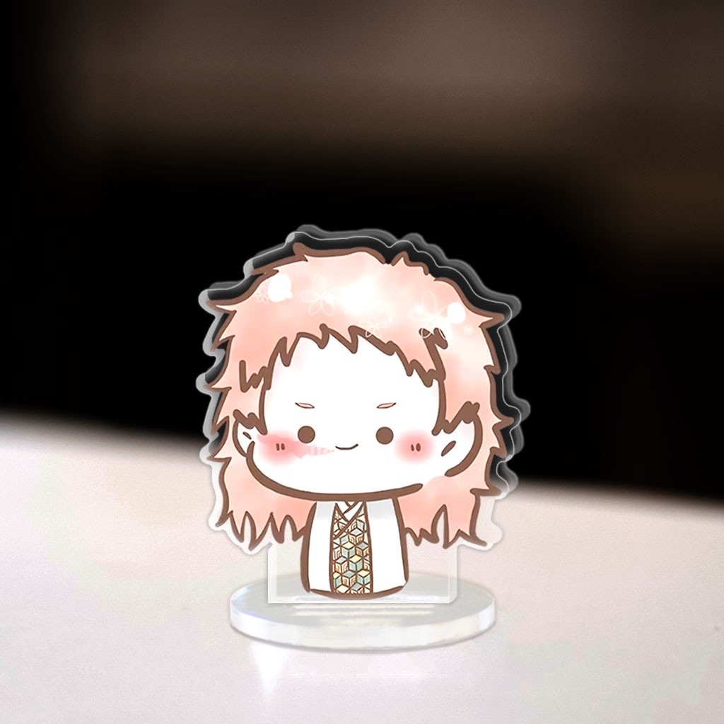 Mô hình Mini Demon Slayers Tanjiro Nezuko Standee Chibi Anime Manga Kimetsu no Yaiba trang trí góc học tập cao 3cm