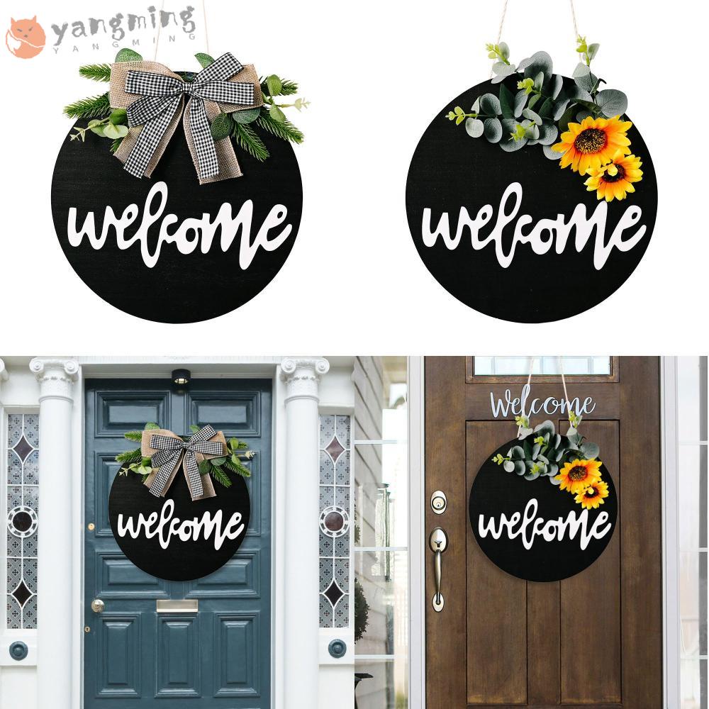 Biển Hiệu Welcome Bằng Gỗ Treo Cửa Trước Trang Trí Nhà Cửa Trang Trí Nội Thất