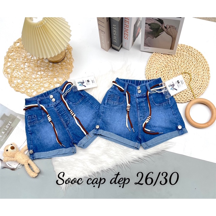 SIZE ĐẠI 15-35KG: QUẦN SOOC 25 kèm dây đai nổi bật cho bé gái - QS25