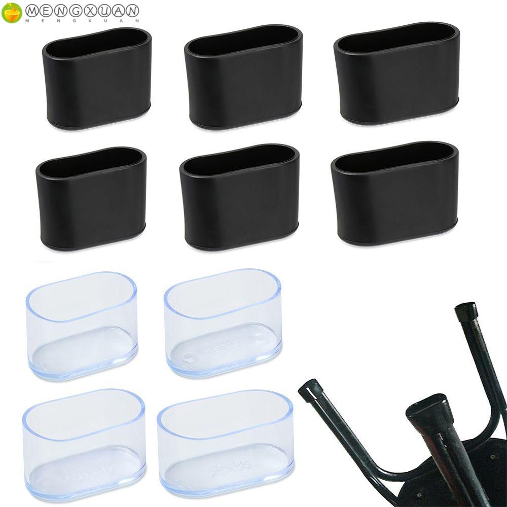 Set 4 Miếng Bọc Chân Ghế Chống Trượt Hình Oval Màu Trong Suốt