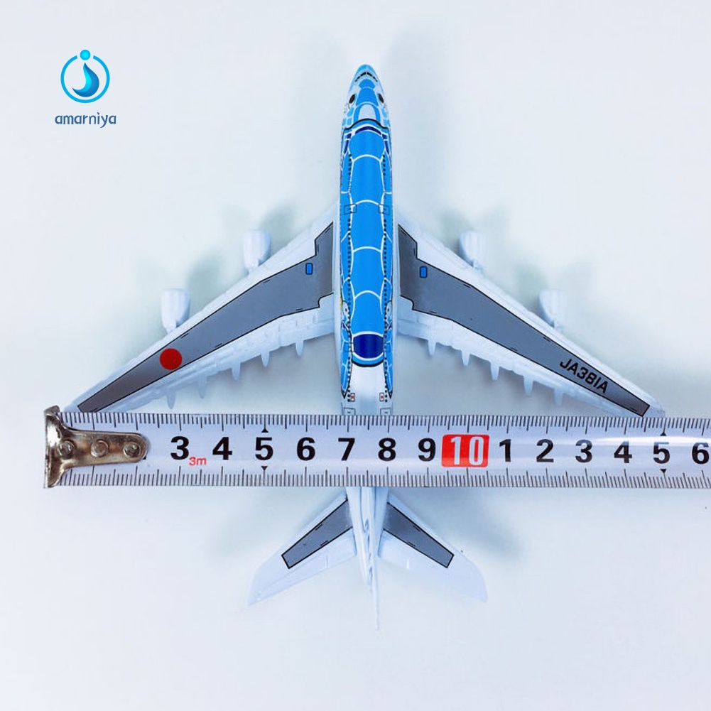 Mô Hình Máy Bay Mini AMAR 1 / 500 ANA A380 Chất Liệu Hợp Kim